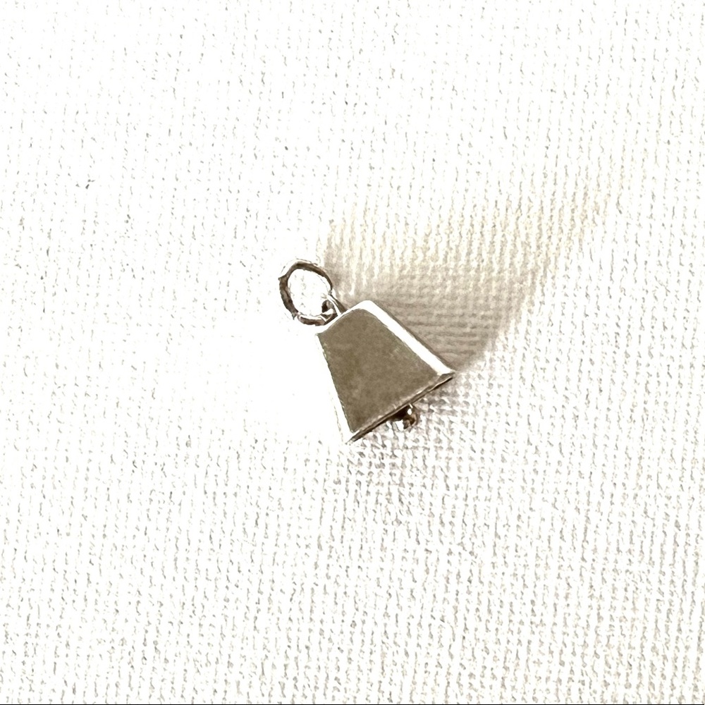 Sterling Silver cowbell charm